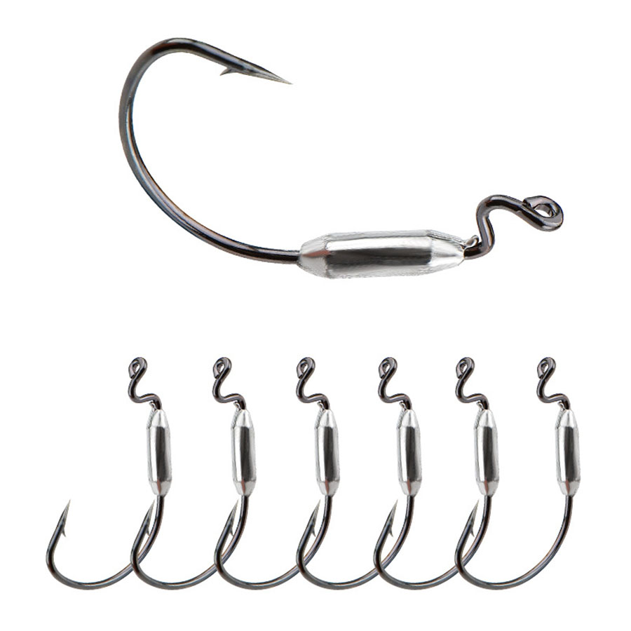 Fishing Hook Offset - 5 adet Yumuşak Solucan Yemi 1/0