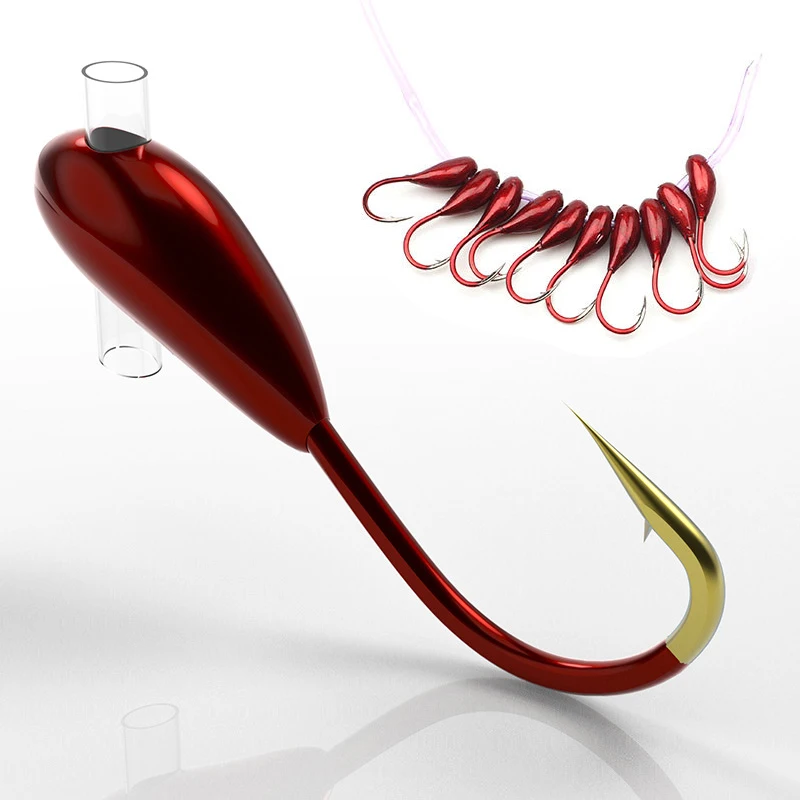 Fishing Hook Offset - 10/20 adet kış buz balıkçılık kanca