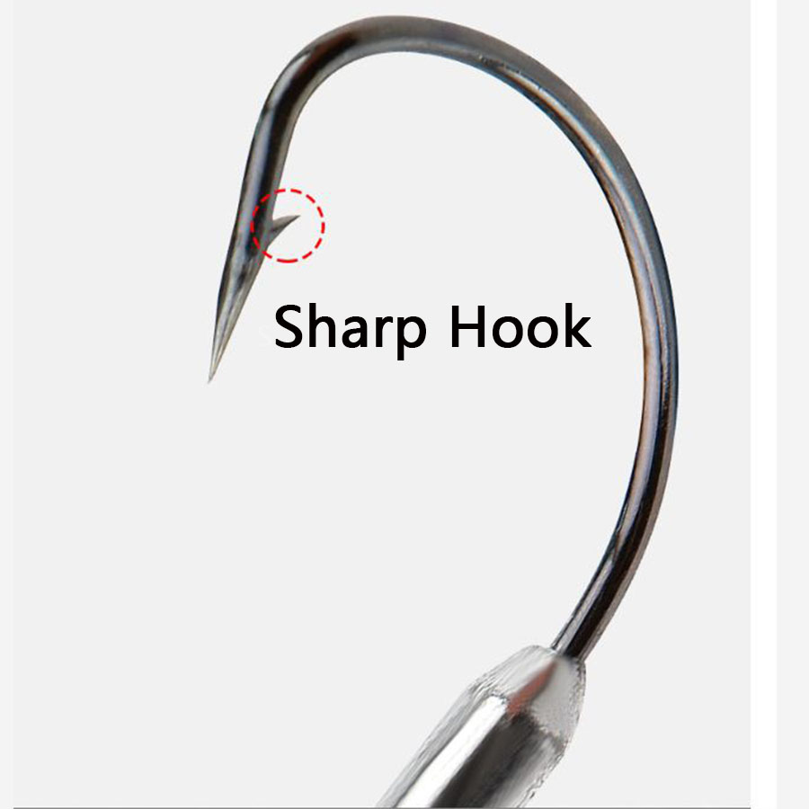 5 adet Yumuşak Solucan Yemi 1/ - Fishing Hook Offset incelemesi ve fiyatı