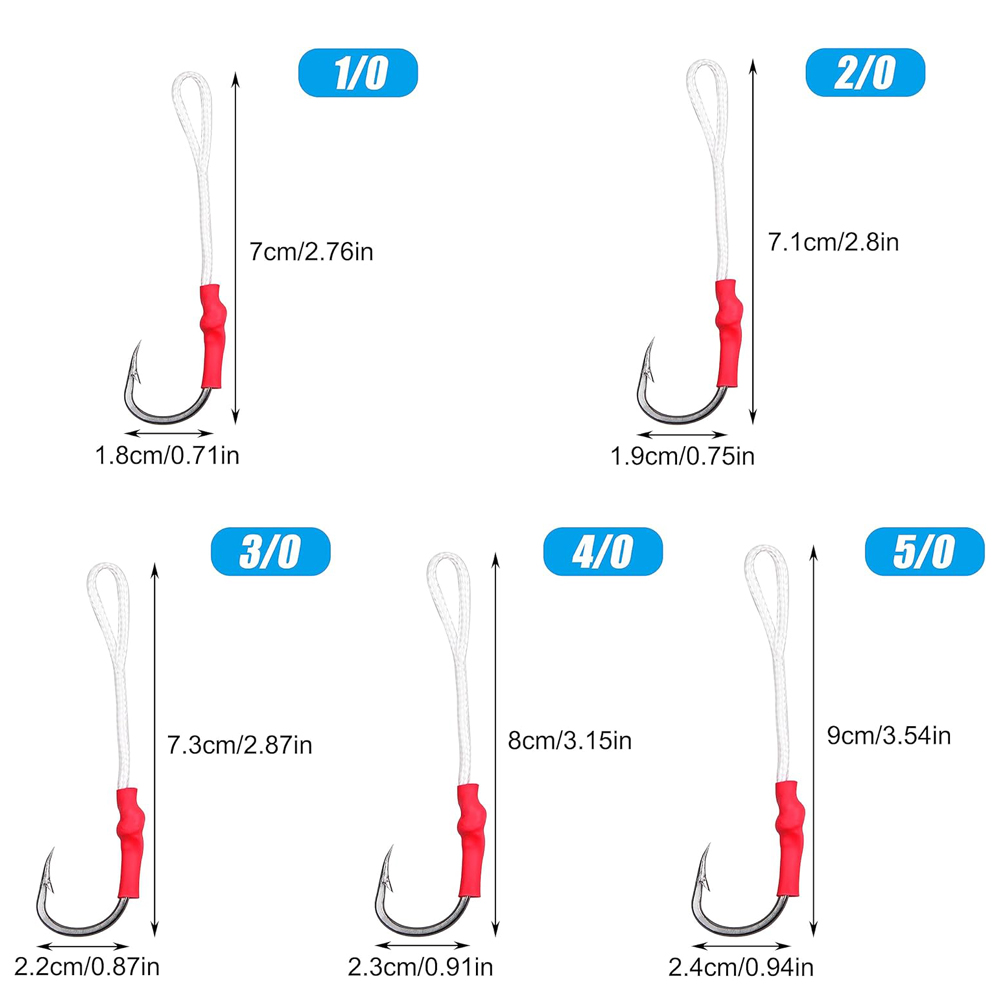 5 adet 1/0-10/0 yavaş jig yard - Fishing Hook Offset incelemesi ve fiyatı