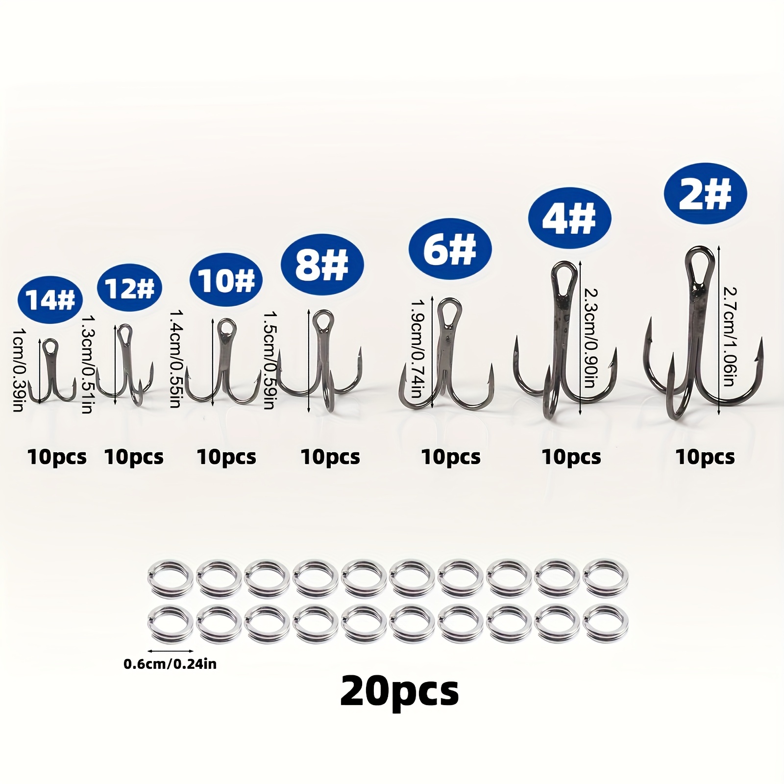 90 adet/takım Bölünmüş halkalı - Fishing Hook Assortment incelemesi ve fiyatı